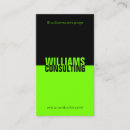 Search for contrast business cards Green
