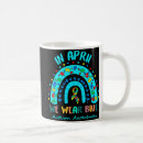 Search for autism puzzle mugs Month