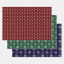 Search for deep red wrapping paper Snowflakes
