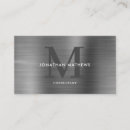 Search for brushed metal business cards Minimal