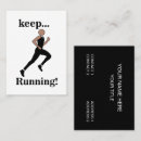 Search for runner business cards Fitness