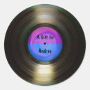Search for vinyl record album stickers Retro