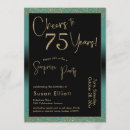 Search for 75 birthday invitations Gold glitter