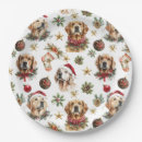 Search for golden retriever christmas plates Cute
