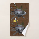 Search for grey and burgundy bath towels Vintage