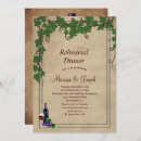 Search for vineyard rehearsal dinner invitations Vintage