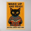 Search for cat reading posters Retro
