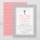 Search for silver cross first communion invitations Girl