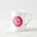 Search for love china mugs Pink