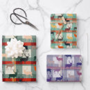 Search for deer antlers wrapping paper Tartan