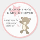 Search for cute bear stickers Girl baby shower