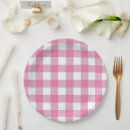 Search for pink gingham plates Check