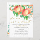 Search for sweet as a peach baby shower invitations Rustic