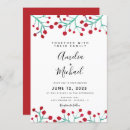 Search for red berries wedding invitations Berry