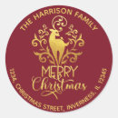 Search for red deer stickers Merry christmas