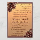 Search for pinecone wedding invitations Autumn