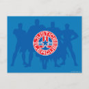 Search for justice league logo postcards Dc comic book