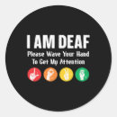 Search for sign language interpreter stickers Deaf