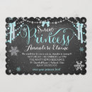 Search for snow princess invitations Blue