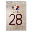 Search for burgundy navy floral wedding table cards Red