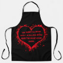 Search for red love heart aprons Couple