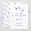 Search for dragonfly bridal shower invitations Watercolor