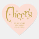 Search for golden heart stickers Bridal shower
