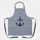 Search for navy anchor aprons White