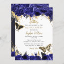 Search for blue butterfly invitations Vintage
