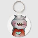 Search for cute funny hippo key rings Animal