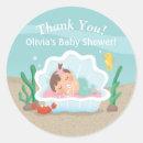 Search for cute mermaid under sea stickers Ocean