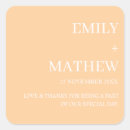 Search for stylish modern wedding stickers Minimal