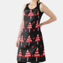 Search for christmas tree aprons Red