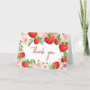 Search for strawberry thank you cards Red
