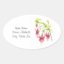 Search for fuchsia flower stickers Red