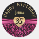 Search for hot pink leopard stickers Birthday