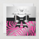 Search for hot pink zebra invitations Trendy