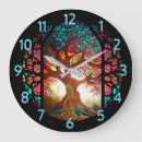 Search for blue stained glass clocks Colourful