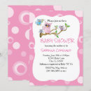Search for pink owl baby shower invitations Branch