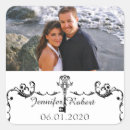 Search for key wedding stickers Black and white