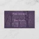 Search for graveyard business cards gothic
