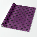 Search for black heart wrapping paper Purple