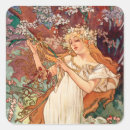 Search for spring season stickers Alphonse mucha