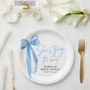 Search for bridal shower plates Bow