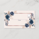 Search for navy blue place cards Rose gold