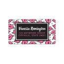 Search for pink confetti return address labels Glamourous