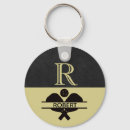 Search for black leather key rings For him