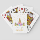 Search for unicorn playing cards Typography