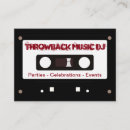 Search for cassette business cards Throwback