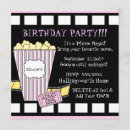 Search for pink movie night invitations Popcorn